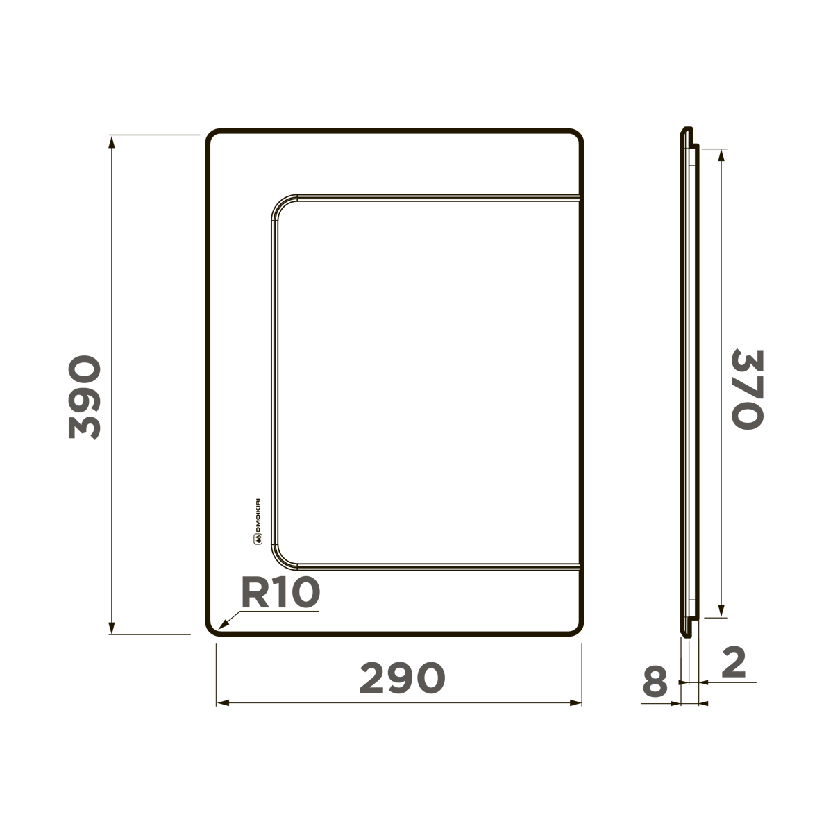картинка 4999102 Разделочная доска Omoikiri CB-BASIC-370-WD от PlazaTech