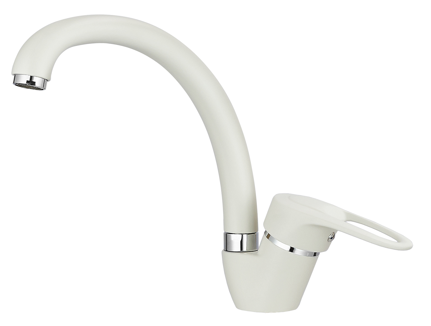 картинка ST-03, БЕЛЫЙ СМЕСИТЕЛЬ КУХОННЫЙ от PlazaTech