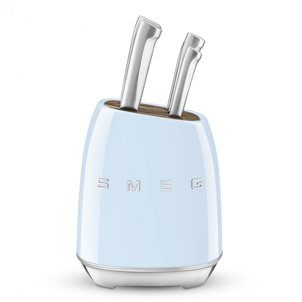 картинка SMEG KBSF02PB Комплект ножей, цвет пастельный голубой от PlazaTech