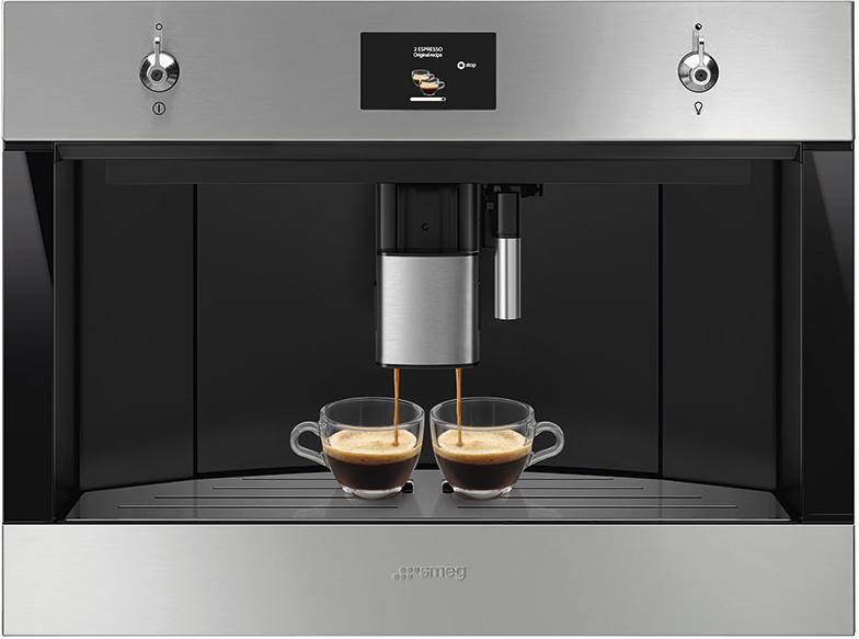 картинка SMEG CMS4303XRU Автоматическая кофемашина, 60 см, высота 45 см, нержавеющая сталь, обработка против отпечатков пальцев от PlazaTech