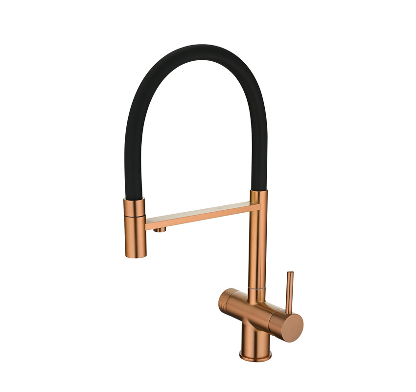 картинка ЕС - 7024 PVD Coppery, смеситель кухонный от PlazaTech