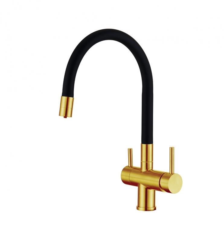 картинка ЕС - 3015 PVD Golden смеситель от PlazaTech