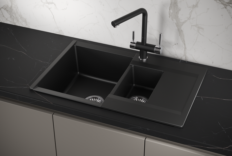 картинка ES-7808, ТУРМАЛИН, кухонная мойка, кварц, ESTETICA от PlazaTech
